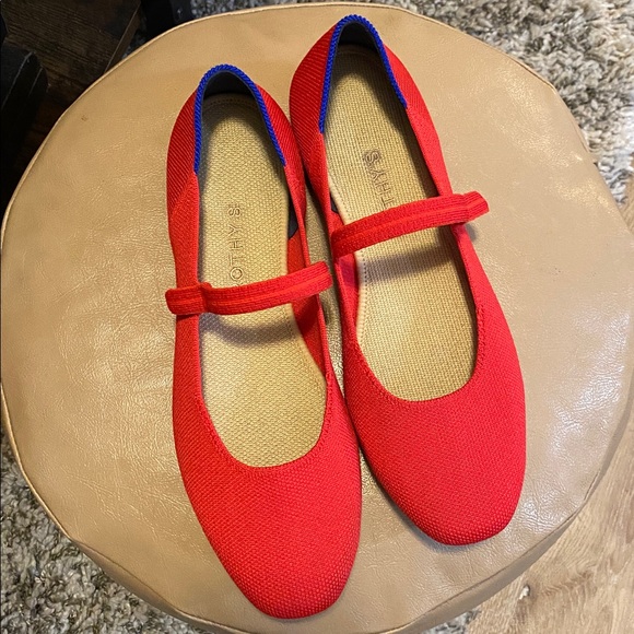 Rothy's Red Flats Timeless Mary Jane Style size 9 - Picture 1 of 7